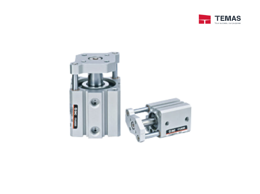 COMPACT CYLINDER GUIDE ROD TYPE SMC CQM, CDQM